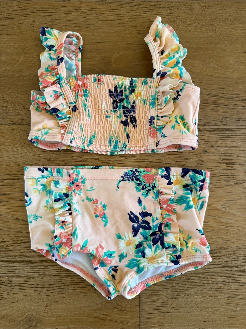 Janie and Jack Floral 2 Piece Swimsuit size 2T